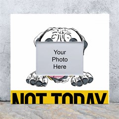 Bullmastiff T- Shirt Nope Not Today Bullmastiff 04 T- Shirt White Wall Photo Frame 5  X 7  by EnriqueJohnson