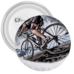 When The World Becomes Too Much Mount T- Shirt When The World Becomes T O O M U C H, Mount A Bike! T 3  Buttons by ZUXUMI