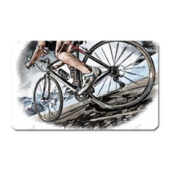 When The World Becomes Too Much Mount T- Shirt When The World Becomes T O O M U C H, Mount A Bike! T Magnet (rectangular) by ZUXUMI