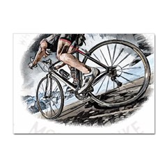 When The World Becomes Too Much Mount T- Shirt When The World Becomes T O O M U C H, Mount A Bike! T Sticker A4 (10 Pack) by ZUXUMI