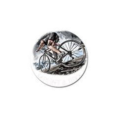 When The World Becomes Too Much Mount T- Shirt When The World Becomes T O O M U C H, Mount A Bike! T Golf Ball Marker by ZUXUMI