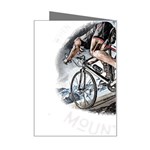 When The World Becomes Too Much Mount T- Shirt When The World Becomes T O O M U C H, Mount A Bike! T Mini Greeting Card Right