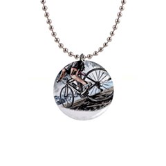 When The World Becomes Too Much Mount T- Shirt When The World Becomes T O O M U C H, Mount A Bike! T 1  Button Necklace by ZUXUMI