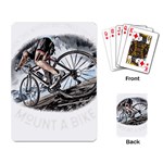 When The World Becomes Too Much Mount T- Shirt When The World Becomes T O O M U C H, Mount A Bike! T Playing Cards Single Design (Rectangle) Back