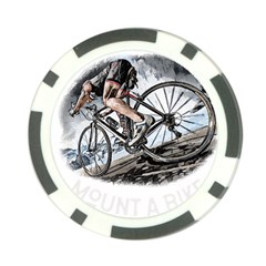 When The World Becomes Too Much Mount T- Shirt When The World Becomes T O O M U C H, Mount A Bike! T Poker Chip Card Guard by ZUXUMI