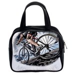 When The World Becomes Too Much Mount T- Shirt When The World Becomes T O O M U C H, Mount A Bike! T Classic Handbag (Two Sides) Front