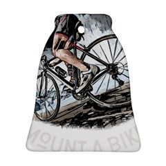 When The World Becomes Too Much Mount T- Shirt When The World Becomes T O O M U C H, Mount A Bike! T Bell Ornament (two Sides) by ZUXUMI