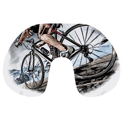 When The World Becomes Too Much Mount T- Shirt When The World Becomes T O O M U C H, Mount A Bike! T Travel Neck Pillow by ZUXUMI