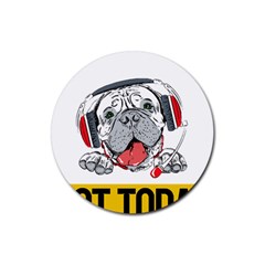 Bullmastiff T- Shirt Nope Not Today Bullmastiff 05 T- Shirt Rubber Round Coaster (4 Pack) by EnriqueJohnson