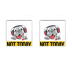 Bullmastiff T- Shirt Nope Not Today Bullmastiff 05 T- Shirt Cufflinks (square) by EnriqueJohnson