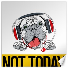 Bullmastiff T- Shirt Nope Not Today Bullmastiff 05 T- Shirt Canvas 12  X 12  by EnriqueJohnson