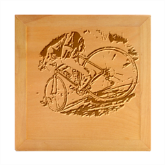 When The World Becomes Too Much Mount T- Shirt When The World Becomes T O O M U C H, Mount A Bike! T Wood Photo Frame Cube by ZUXUMI