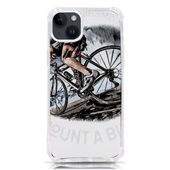 When The World Becomes Too Much Mount T- Shirt When The World Becomes T O O M U C H, Mount A Bike! T Iphone 14 Plus Tpu Uv Print Case by ZUXUMI