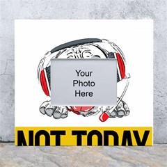 Bullmastiff T- Shirt Nope Not Today Bullmastiff 05 T- Shirt White Wall Photo Frame 5  X 7  by EnriqueJohnson