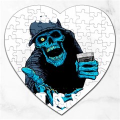 Whiskey T- Shirtwhiskey T- Shirt Jigsaw Puzzle (heart) by ZUXUMI