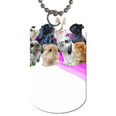 Bunnies T- Shirt Super Cute Fluffle Of Bunnies Of All Breeds! T- Shirt Dog Tag (two Sides) by EnriqueJohnson