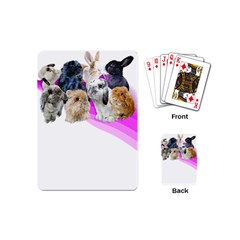 Bunnies T- Shirt Super Cute Fluffle Of Bunnies Of All Breeds! T- Shirt Playing Cards Single Design (mini) by EnriqueJohnson