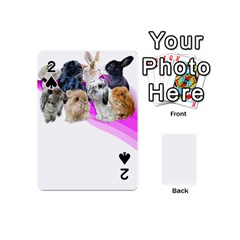 Bunnies T- Shirt Super Cute Fluffle Of Bunnies Of All Breeds! T- Shirt Playing Cards 54 Designs (mini) by EnriqueJohnson