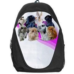 Bunnies T- Shirt Super Cute Fluffle Of Bunnies Of All Breeds! T- Shirt Backpack Bag by EnriqueJohnson