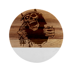 Whiskey T- Shirtwhiskey T- Shirt Marble Wood Coaster (round)