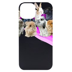 Bunnies T- Shirt Super Cute Fluffle Of Bunnies Of All Breeds! T- Shirt Iphone 14 Black Uv Print Case by EnriqueJohnson