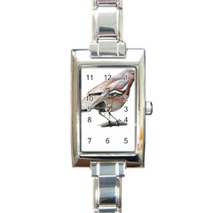 Whistle T- Shirtfinch T- Shirt Rectangle Italian Charm Watch by ZUXUMI