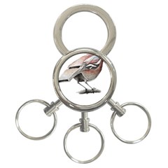 Whistle T- Shirtfinch T- Shirt 3-ring Key Chain by ZUXUMI