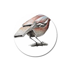 Whistle T- Shirtfinch T- Shirt Magnet 3  (round) by ZUXUMI