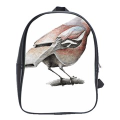 Whistle T- Shirtfinch T- Shirt School Bag (large) by ZUXUMI