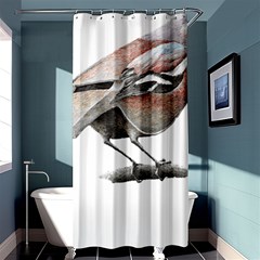 Whistle T- Shirtfinch T- Shirt Shower Curtain 36  X 72  (stall)  by ZUXUMI