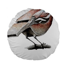 Whistle T- Shirtfinch T- Shirt Standard 15  Premium Round Cushions by ZUXUMI