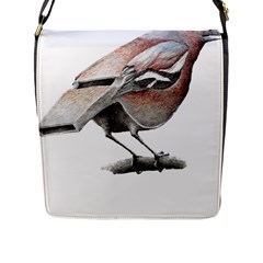 Whistle T- Shirtfinch T- Shirt Flap Closure Messenger Bag (l) by ZUXUMI