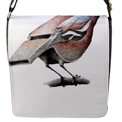 Whistle T- Shirtfinch T- Shirt Flap Closure Messenger Bag (s) by ZUXUMI