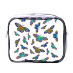 Butterflies T- Shirt Colorful Butterflies In Rainbow Colors T- Shirt Mini Toiletries Bag (One Side) Front