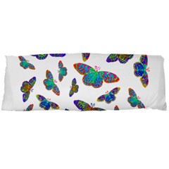 Butterflies T- Shirt Colorful Butterflies In Rainbow Colors T- Shirt Body Pillow Case Dakimakura (two Sides) by EnriqueJohnson