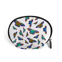 Butterflies T- Shirt Colorful Butterflies In Rainbow Colors T- Shirt Accessory Pouch (small) by EnriqueJohnson