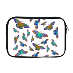 Butterflies T- Shirt Colorful Butterflies In Rainbow Colors T- Shirt Apple Macbook Pro 17  Zipper Case