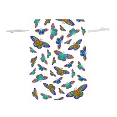 Butterflies T- Shirt Colorful Butterflies In Rainbow Colors T- Shirt Lightweight Drawstring Pouch (l) by EnriqueJohnson