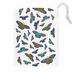 Butterflies T- Shirt Colorful Butterflies In Rainbow Colors T- Shirt Drawstring Pouch (4xl) by EnriqueJohnson