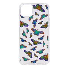 Butterflies T- Shirt Colorful Butterflies In Rainbow Colors T- Shirt Iphone 14 Plus Tpu Uv Print Case by EnriqueJohnson