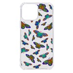 Butterflies T- Shirt Colorful Butterflies In Rainbow Colors T- Shirt iPhone 13 Pro Max TPU UV Print Case Front