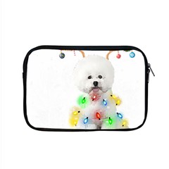 White Bichon Frise Dog Snow Reindeer S T- Shirt White Bichon Frise  Dog Snow Reindeer Santa Hat Chri Apple Macbook Pro 15  Zipper Case by ZUXUMI