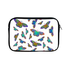 Butterflies T- Shirt Colorful Butterflies In Rainbow Colors T- Shirt Apple Ipad Mini Zipper Cases by EnriqueJohnson