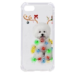 White Bichon Frise Dog Snow Reindeer S T- Shirt White Bichon Frise  Dog Snow Reindeer Santa Hat Chri Iphone Se by ZUXUMI