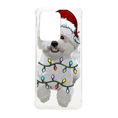 White Bichon Frise Dog T- Shirt White Bichon Frise Dog Santa Christmas Tree Lights Xmas T- Shirt Samsung Galaxy S20 Ultra 6 9 Inch Tpu Uv Case