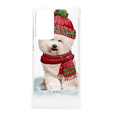 White Bichon Frise Santa Xmas T- Shirt Red Winter Hat Scarf Christmas Cap White Bichon Frise  Santa Samsung Galaxy Note 20 Ultra Tpu Uv Case by ZUXUMI