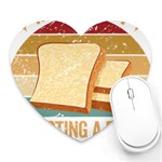 Bread Baking T- Shirt Funny Bread Baking Baker My Yeast Expecting A Bread T- Shirt Heart Mousepad Front