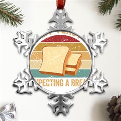 Bread Baking T- Shirt Funny Bread Baking Baker My Yeast Expecting A Bread T- Shirt Metal Small Snowflake Ornament by JamesGoode