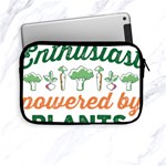 Calligraphy T- Shirt Calligraphy Enthusiast Powered By Plants Vegan T- Shirt Apple iPad Mini Zipper Cases Front