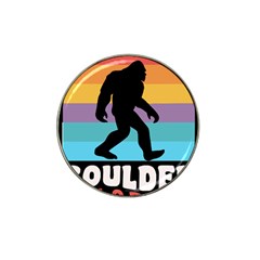 Boulder T- Shirt Boulder Colorado Bigfoot Sasquatch Hiking Camping T- Shirt Hat Clip Ball Marker by JamesGoode